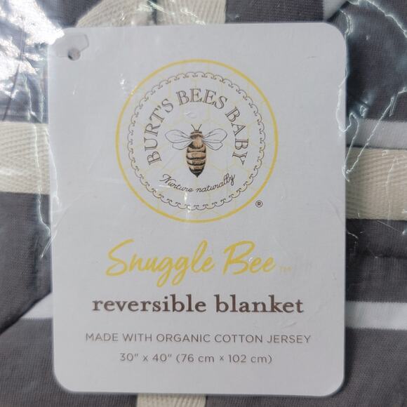 Burt's Bees Baby Reversable Blanket 30" X 40" New - Sealed - Picture 2 of 4
